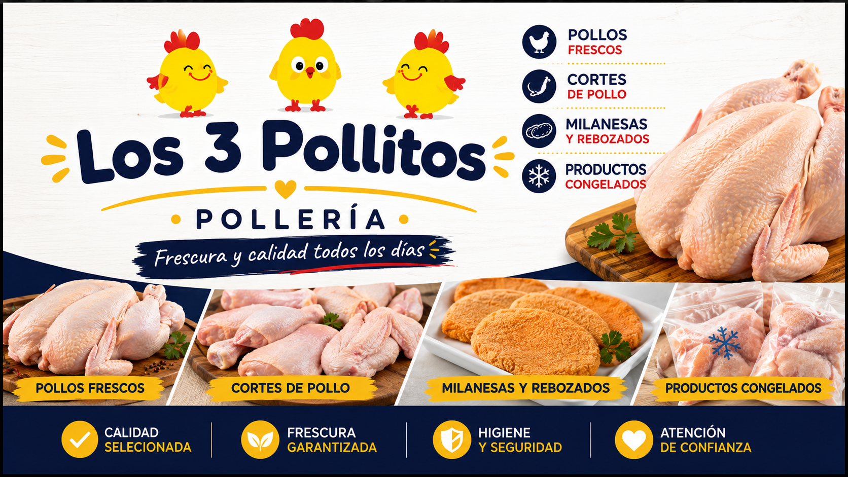 Portada de Los 3 Pollitos