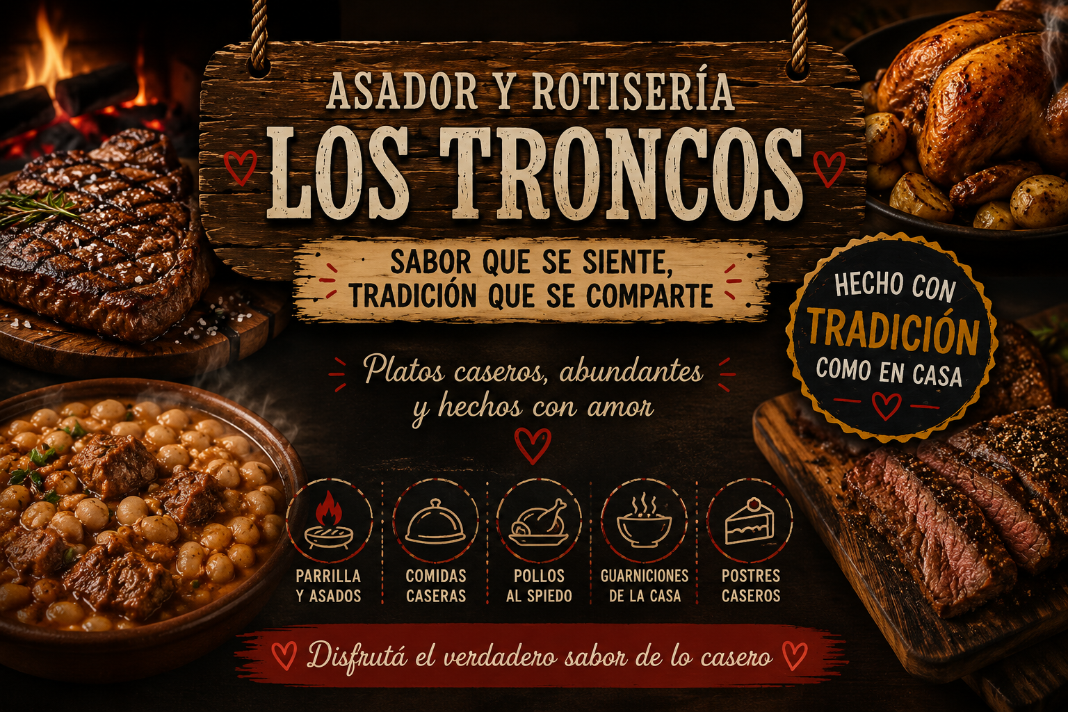 Portada de Rotisería Los Troncos