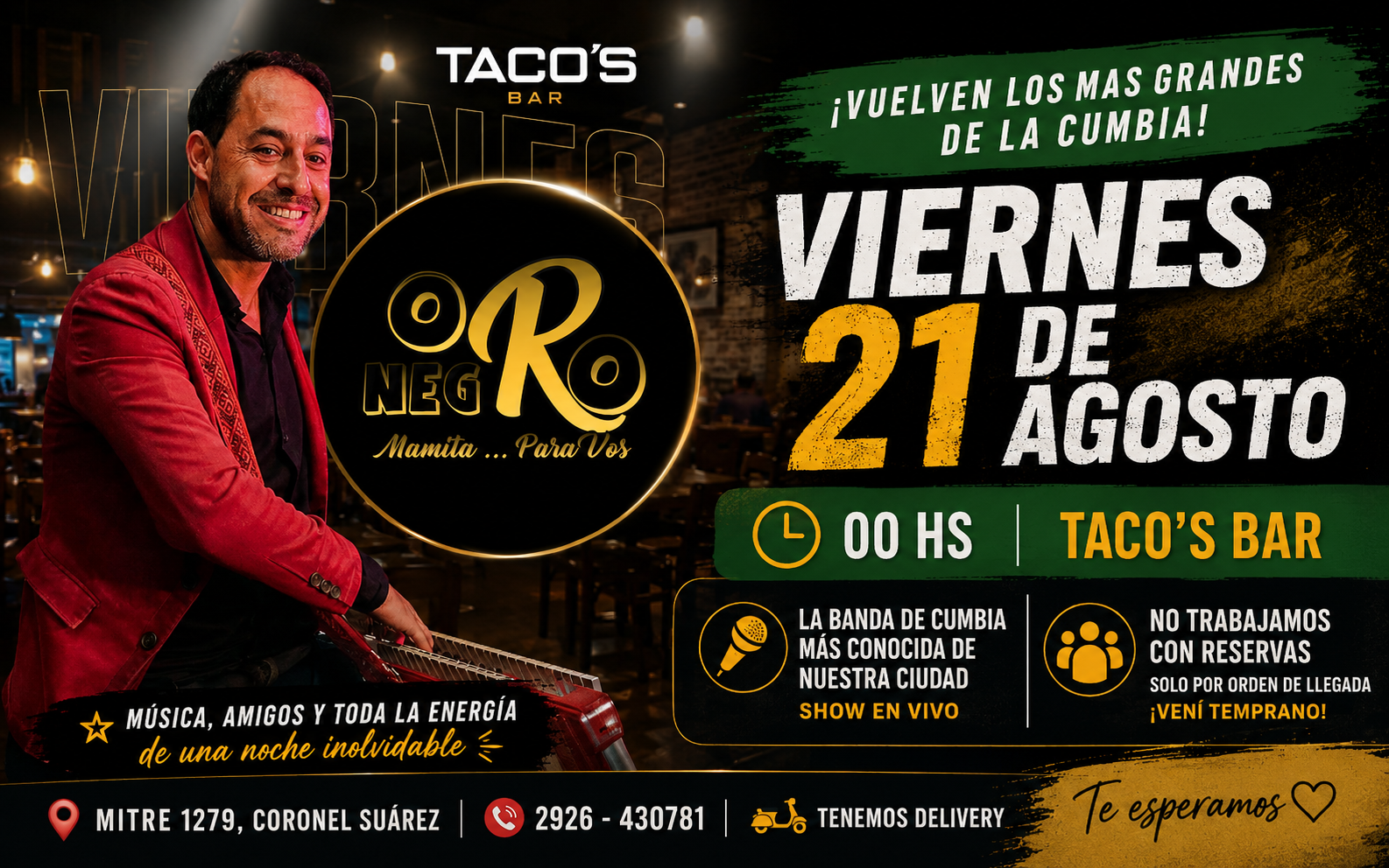 Oro Negro en Taco´s Bar