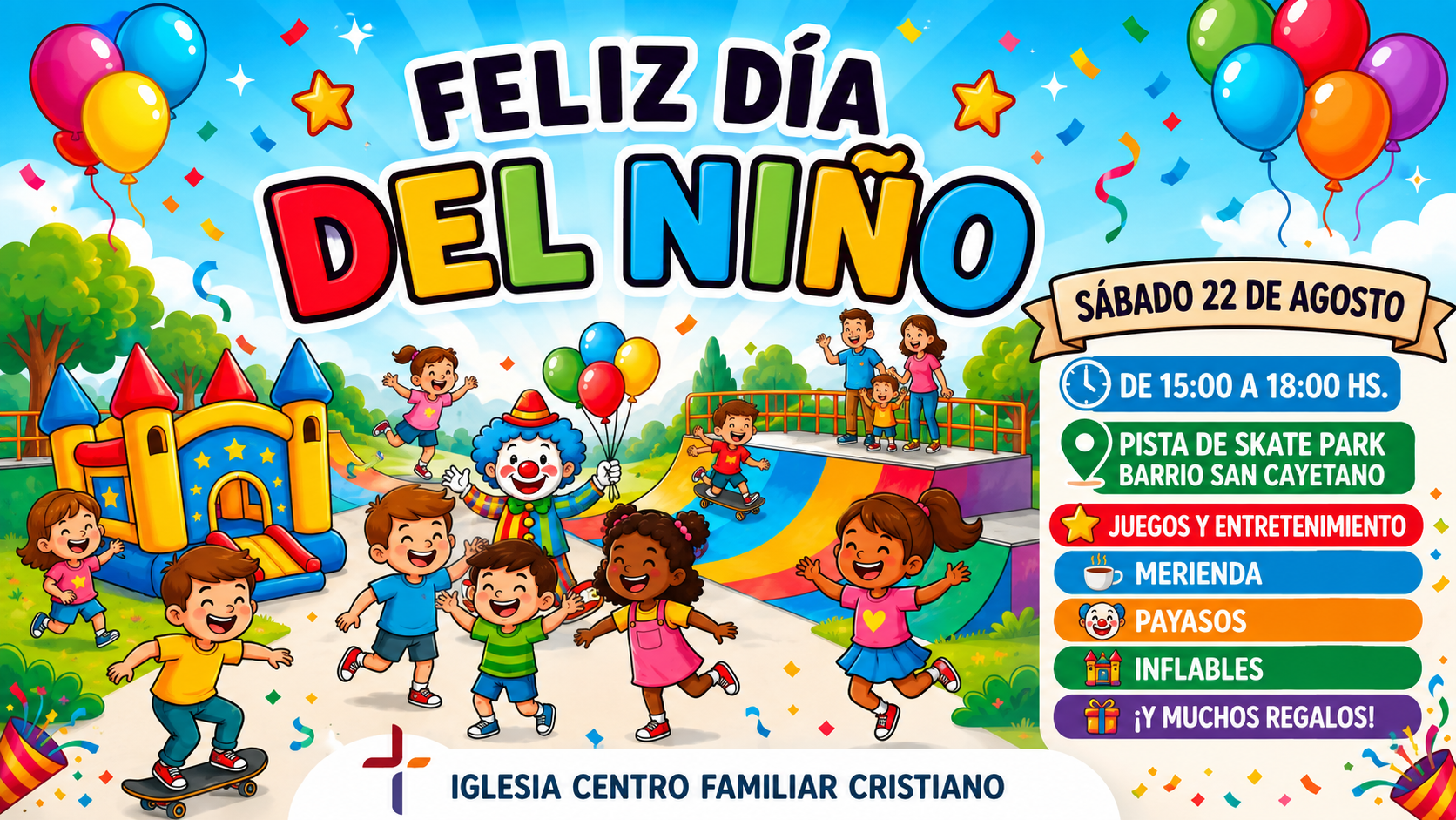 Celebración por el Día del Niño en San Cayetano