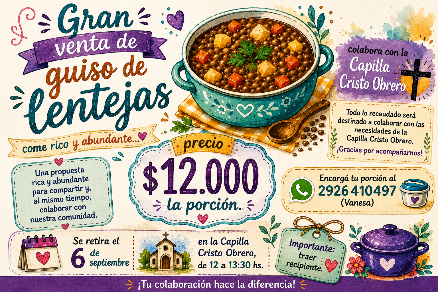 GRAN VENTA DE GUISO DE LENTEJAS