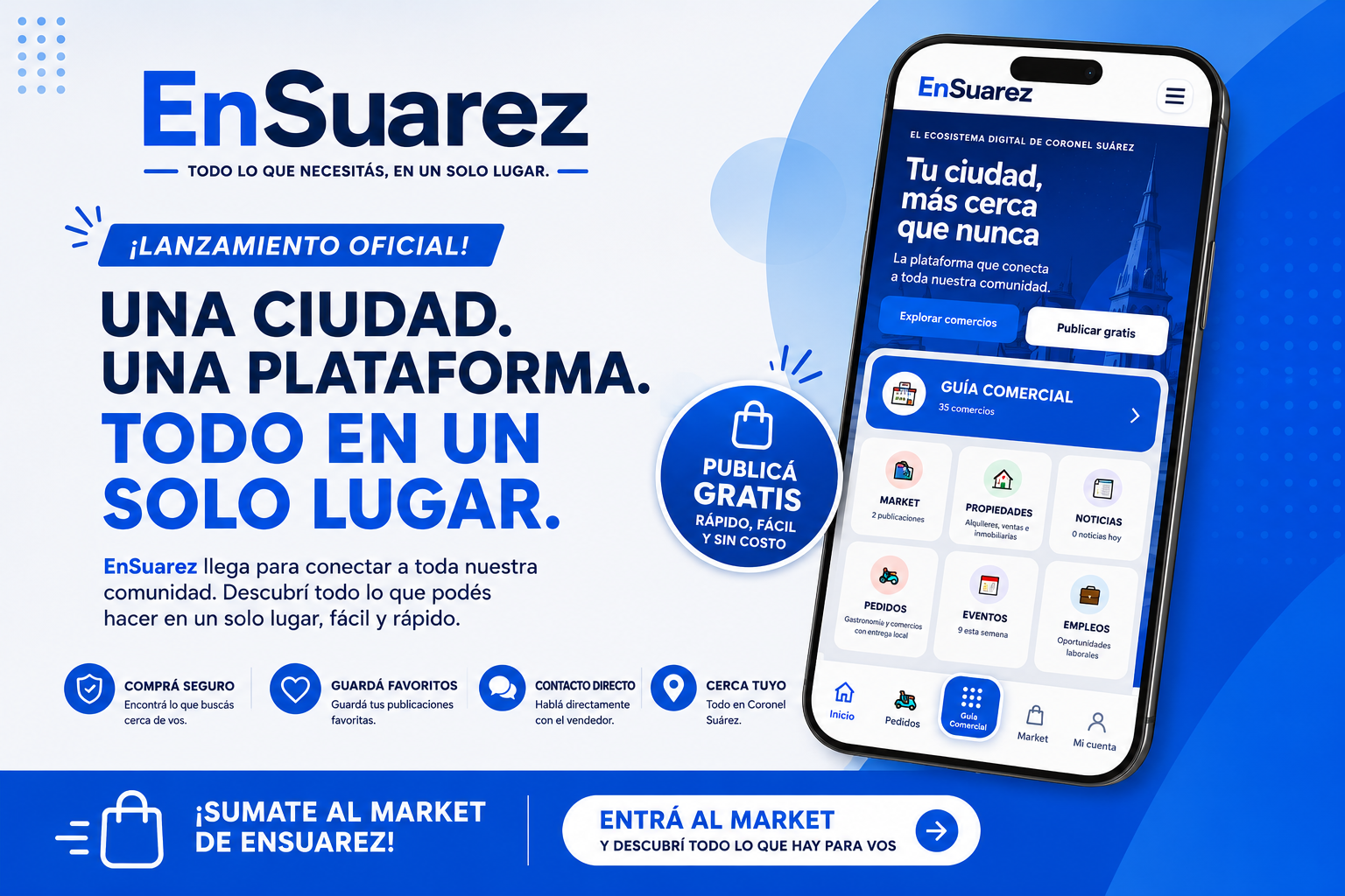 EnSuarez ya está acá: una nueva plataforma digital para conectar toda nuestra ciudad